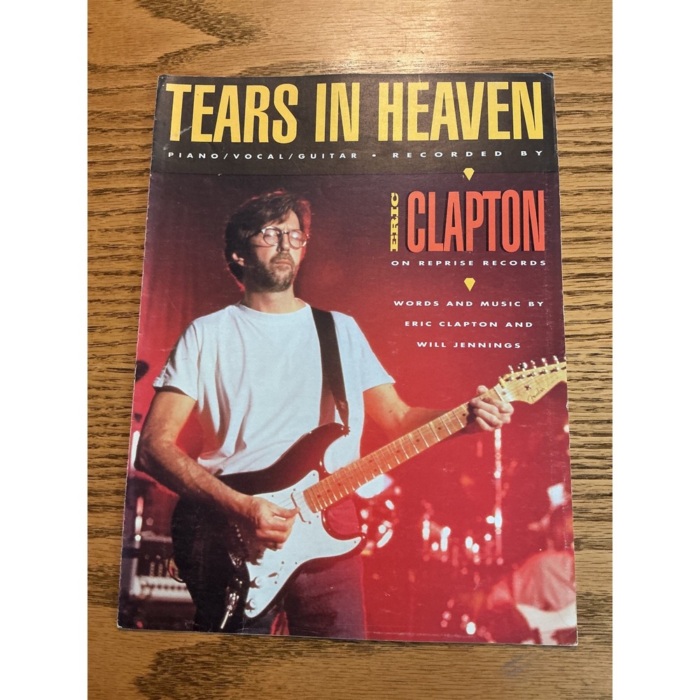 Eric Clapton Tears in Heaven Sheet Music Piano Vocal Guitar 1991 HL00356098